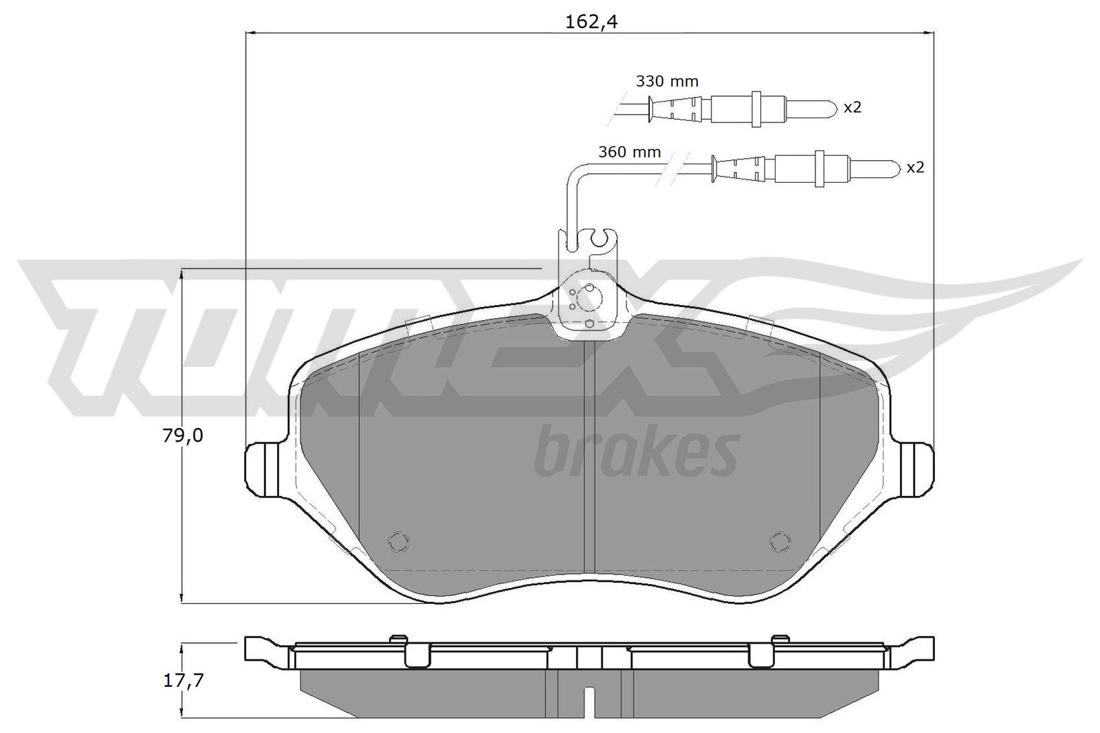 TOMEX Brakes TX 14-68 Sada...